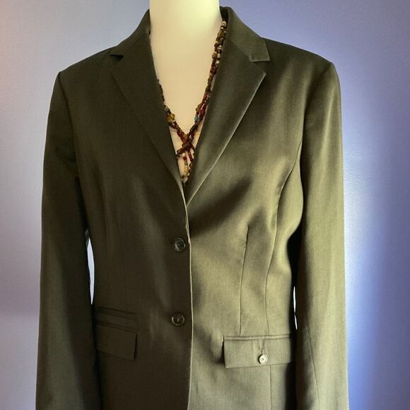 Medium Brown Women’s Eddie Bauer Wool 2-Piece Suit size 10 - Picture 1 of 12